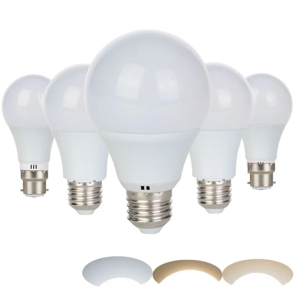 NXCVBNKZJ KJXP Lighting, Pack of 10, LED Bulb AC220V E27/B22 3W/5W/7W/9W Smart IC LED Light Cold/Neutral/Warm White Lamp(E27 Neutral White,3w)