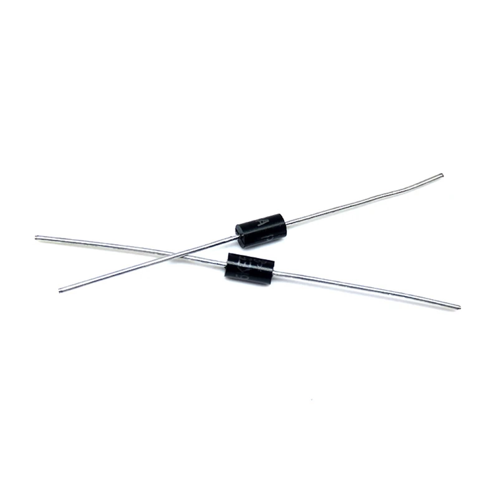 Diode de redressement à récupération rapide FR104 1A 400V DO-41 FR107 1000V 1KV, 50 pièces/lot, FR207 2A DIP, composants électroniques PCB(FR207 2A 1000V)