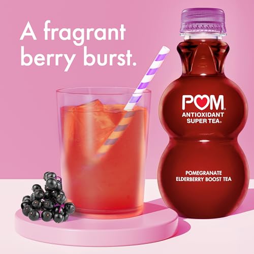 Image of POM Wonderful Antioxidant Super Tea, Pomegranate Elderberry Boost Tea, 12 Ounce
