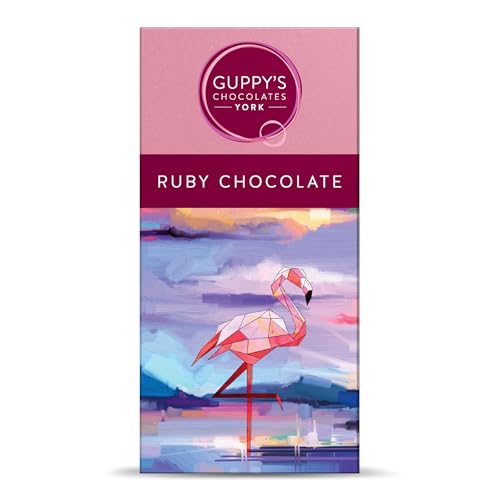 Guppy's Ruby Chocolate Bar, 2 Pack 90g