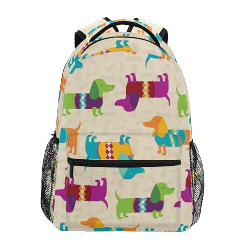 Sac à dos teckel imperméable pour ordinateur idéal pour les trajets fac et bureau