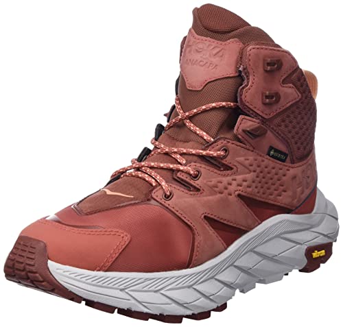 HOKA ONE ONE 1119372-HSCM Anacapa Mid GTX Trekking Shoes Female HOT Sauce/Cherry Mahogany 39 1/3