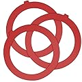 3pcs Canister Flush Valve Seal for Kohler, Silicone Flush Valve Seal Kit Leak-Proof Toilet Tank Gasket Replacement Compatible with Kohler K-GP1059291 (Red)