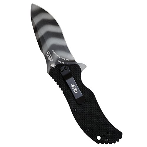 Zero Tolerance 0350Ts; Folding Pocket Knife; 3.25 In. S30V Stainless Steel Blade With Tiger-Stripe Tungsten Dlc Coating, G-10 Handle, Speedsafe Assisted Opening And Quad-Mount Pocketclip; 6.2 Oz. #TOP3