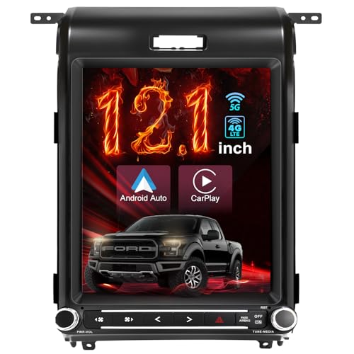 Snapdragon 665 �J�[���W�I �t�H�[�h F150 2013-2014,12.1 �C���` �^�b�`�X�N���[�� Carplay Android Auto�t�� 8Core CPU 4+64GB DSP Bluetooth 5GWifi/4GLTE