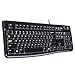 Logitech K120 Wired Keyboard for Windows, Plug and Play, Full-Size, Spill-Resistant, Curved Space Bar, Compatible with PC, Laptop - Black