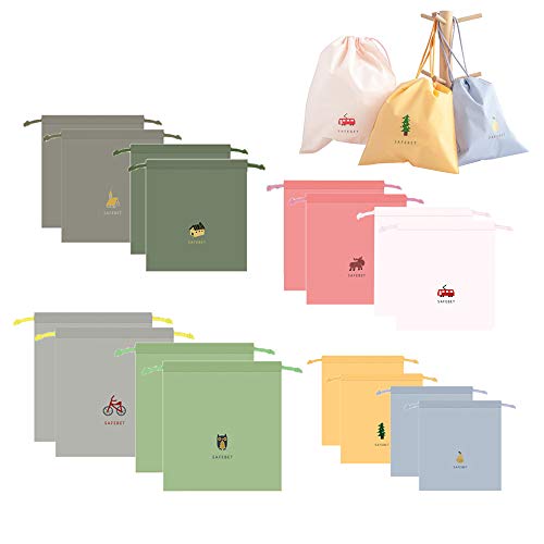  16 Pièces Sac à Cordon étanche,Sac de Rangemen...