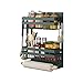 Redwestmelon Estante Magnético para Especias de Nevera de 3 Tier, Organizador de Almacenamiento de Condimentos, Support Lateral para Refrigerador con Soporte para Toallas de Papel