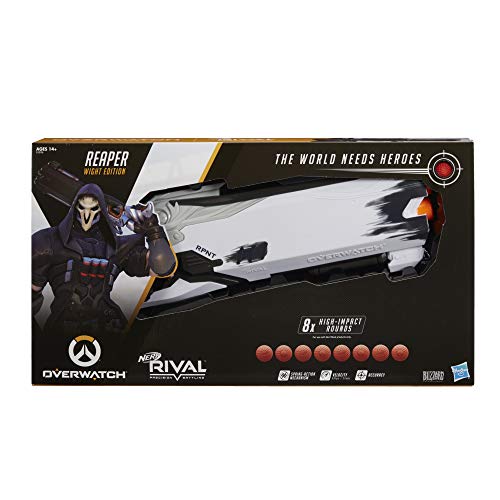 NERF Overwatch Reaper White Edition with 8 Overwatch Rival Rounds - Image 2
