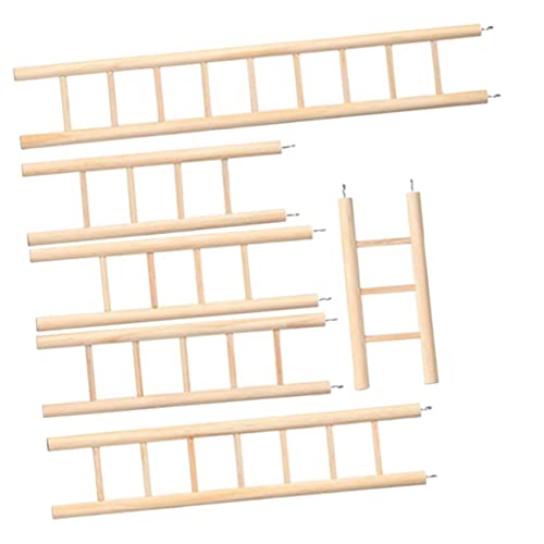 BESPORTBLE 6pcs Parrot Climbing Ladder Toy Bird Ladder for Medium Large Birds Parrot Cage Safe Natural Material Activity Toy for Cage