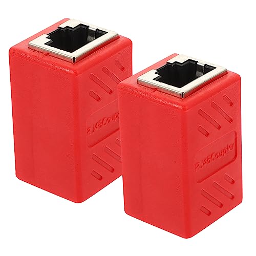 OSALADI 3sets Ethernet Cable Coupler Female to Female Adapter Cat5e/cat6 Abs Zinc Alloy Easy to Use 2pcs*3