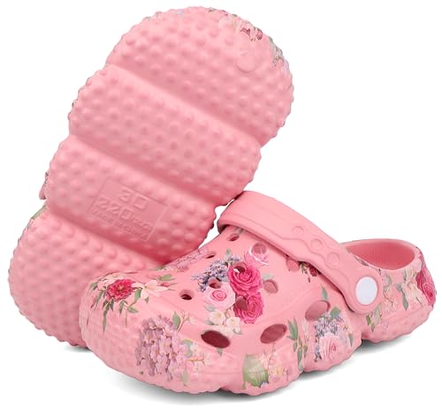 Image of INMINPIN Kids Girls Boys Clogs Garden Shoes Toddler Slides Sandals Children Water Shower Beach Pool Slippers Indoor Outdoor