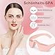 Augenmassagegerät mit Massage und Wärme,Eye massager mit Rotlicht Therapie,6 Massagemodi, Augen Massagegerät für Entspannendes, Reduzieren Schwarze Kreise, Trockene(Rosa）