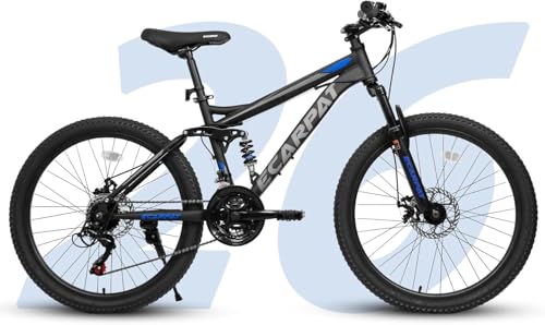 Ecarpat Full Dual Suspension 26 Inch Mountain...