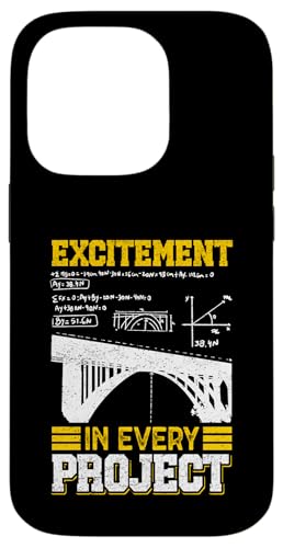 Civil Engineer Excitement Structural Bridge Project Carcasa para iPhone 14 Pro