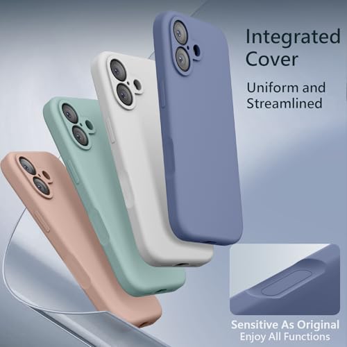 Image of FireNova Magnetic for iPhone 17 Case, Compatible with MagSafe, [Integrated Silicone Camera Control Button] [Camera Protection] Anti-Scratch Microfiber Lining Phone Case, 6.3 inch, Lavender Gray