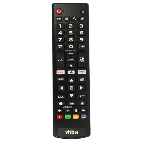 vhbw telecomando compatibile con LG 49UH620V, 49UH661V, 49UH664V, 49UH610V, 55UH6159, 49UH6109, 50UH635V TV, televisione - Telecomando di ricambio