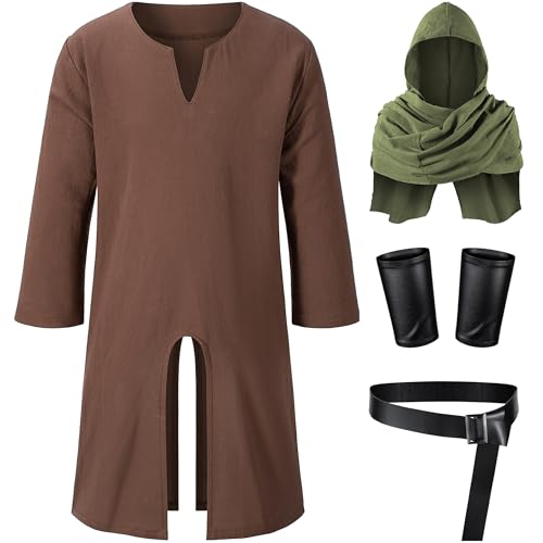 Image of TOKYO REVENGERS Kids Medieval Renaissance Pirate Costume Knight Cosplay Outfit LARP Costume Accessories Set