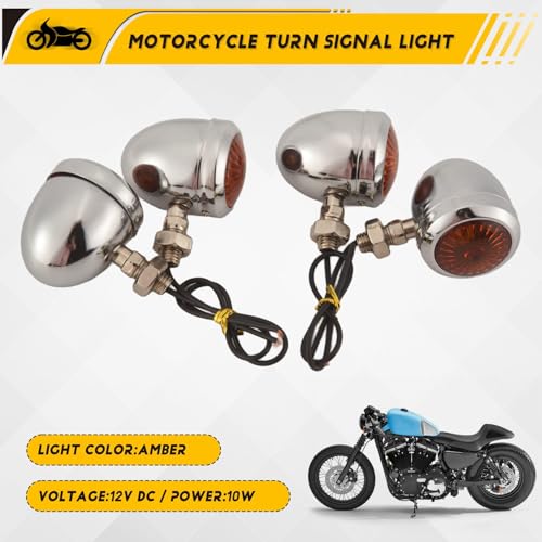Clignotant de moto chrome de qualité supérieure pour projet Cafe Racer - 2