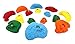 Atomik Rock Climbing Holds Set of 15 Bolt-On Rock-Like Style in Assorted Bright Tones
