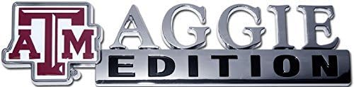 Compatible Auto Emblem Texas A & M Aggies Collegiate Edition ABS Molded Chrome