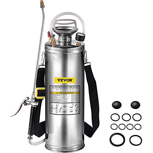 VEVOR 10L Pulvérisateur INOX Jardin Brumisateur pour Plante pour Jardinage Domestique et Nettoyage au Sol Convient aux Besoins actuels de l'industrie, de...
