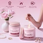 Scented Candles for Women, Soy Candles for Home Scented, Candle Gift Set with Lavender & Vanilla Scents, 2 Pack Aromatherapy Candle for Relaxing, Stress Relief & Home Decor - Image 3