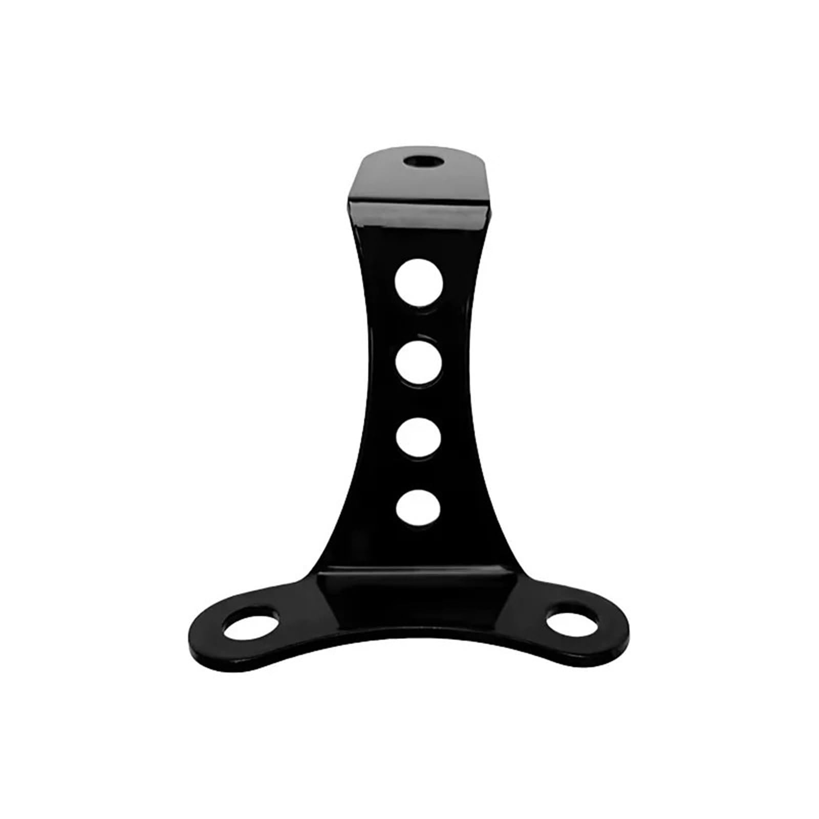 Headlight Bracket Mount Fit for Harley Sportster Big Twin for Triumph Dual Light Support Universal No-Brow Headlight Mount 3.5" Riser(Gloss Black)