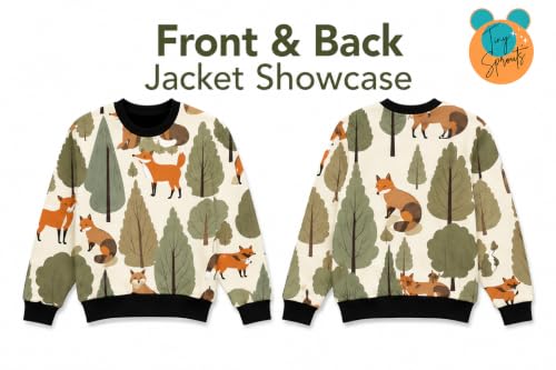 Image of Tiny Sprouts Kids Sweatshirt | JungleFox Theme | Unisex | Ages 5-14