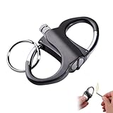RCSCBC Metal keychain lighter，keychain lighter match strike，Mini Waterproof Lighters (1PCS-black)