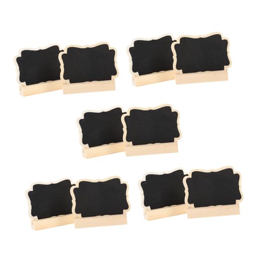 NUOBESTY 10 Juegos pizarra pequeña cartel mini pizarra mini mesa mini pizarras Mini decoración tableta escritura tableta de escritura pizarras de madera tableros de notas de madera