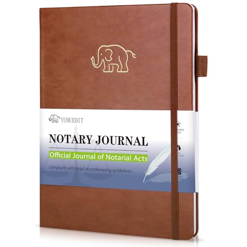 Journal de notaire à couverture rigide et 120 pages numérotées pour actes