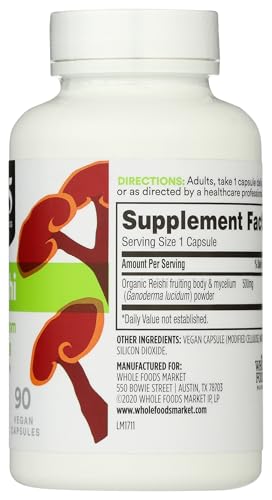 365 by Whole Foods Market, Reishi, 90 Count - image 5