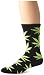 HUF Men's Glow In The Dark Plantlife Crew Sock