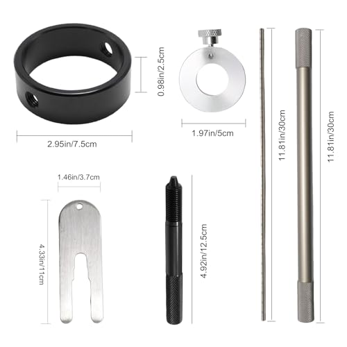 Image of Fork Service Tool Kit, Universal Fork Oil Level Tool, Fork Spring Compressor Damper Rod Bleed Tool Fits Most Street Motorcycles (Fork + Spring Compressor + Damper Rod Bleed Tool)