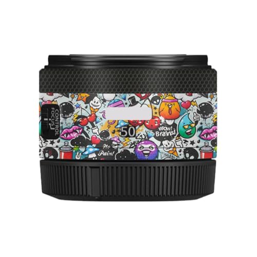 50 1.8 �J���������Y�X�e�b�J�[ �ɓK������Canon RF 50mm F1.8 STM �}�N���R�[�g���b�v�t�B���� �ی�r�j�[���f�J�[���X�L��(�O���t�B�e�B�z���C�g)