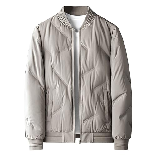 Manteau moelleux homme veste rembourrée col montant de haute qualité