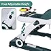 Kinder King Baby Walker with Music & Lights, 5 in 1 Baby Bouncer Activity Walker, Adjustable Height & Seat, Learning-Seated & Toddler Walk-Behind, Safety Bumper, Infant Walker Anti-Rollover, Green