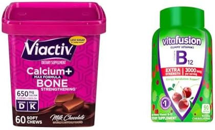 Amazon.com: Viactiv Calcium +Vitamin D3 Supplement Soft Chews, Milk