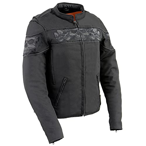 Image of Milwaukee Leather Women's Textile Classic Crossover Motorcycle Riders Jacket - All Year Wear