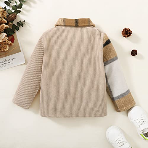 Toddler Boys Girls Long Sleeve Plaid T Shirt Coat Tops Clothes With Pocket Baby Girl Clothes 6 to 9 Months Fall/Winter2