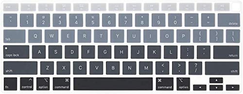 Laprite Premium Ultra Thin Keyboard Cover Protector for MacBook Air 13 inches A2179, A2337 M1 Chip (Year 2020+) - Gradient Black