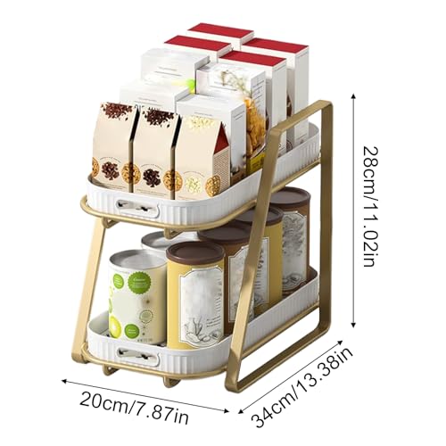 Étagère de rangement 2 niveaux pour libérer votre plan de travail - 6
