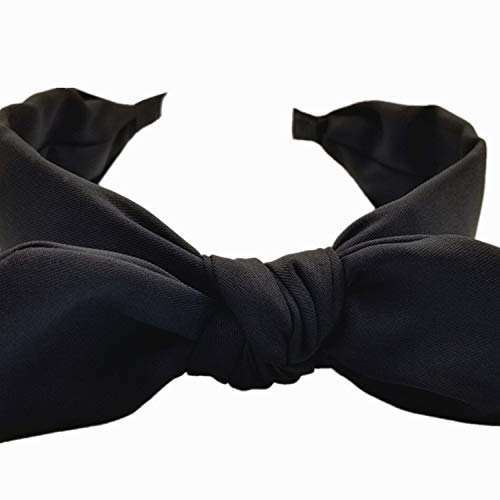 Hodooly 1Pcs Knotted Headbands For Women,Turban Headband Wide Headbands Bowknot Hair Band For Women Girls (Black) #TOP1