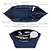 LOUKAYCCI Felt Purse Organizer Insert for Longchamp Le Pliage S Handbag Insert (Dark Blue, Small)