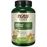 NOW Pet Health, Omega 3 Supplement, Formulated for Cats & Dogs, NASC Certified, 180 Softgels