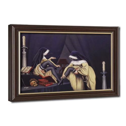 Impression sur toile Smoking Nunes Clovis Trouille décoration murale salon cadre suspendre