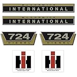  IHC International 724 Diesel Gold Groß - Traktor Schlepper Aufkleber Klebefolie