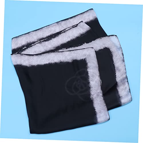SOIMISS Capa De Estola Elegante Preta Para De Lenços De Seda Femininos Envoltório Toalha Estampada X
