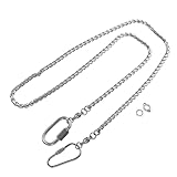 GANAZONO Stainless Steel Parrot Anklet Foot Chain for Cockatiel Gifts Pet Bird Accessories